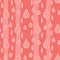 Vector red shibori abstract teardrops and diamonds seamless pattern. Suitable for textile, gift wrap and wallpaper