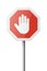 Vector Red and White Round Prohibition Sign Icon. Stop Traffic Sign Frame Closeup Isolated on a White Background