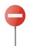 Vector Red and White Round Prohibition Sign Icon. Stop Traffic Sign Frame Closeup Isolated on a White Background