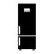 Vector refrigerator or fridge Icon. Black color vector illustration.