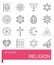 Vector Religion icon set