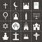 Vector Religion icon set