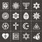 Vector Religion icon set