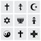 Vector religious symbols icon set