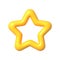 Vector render Yellow star icon.