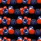 Vector repeated seamless pattern of different berries