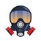 Vector respirator gas mask Icon
