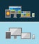 Vector responsive ui flat design concept