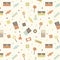 Vector retro candy seamless pattern