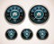 Vector retro car gauges