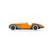 Vector retro car isolated. Side view