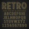 Vector Retro Font with shadow