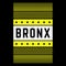 Vector retro illustration on the theme of Bronx. Urban. Modern. Stylized vintage grunge white typography, t-shirt
