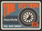 Vector retro poster for car tire fitting