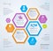 Vector rhombus template for infographic. Business concept. Eps 10.