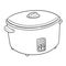 Vector of rice cooker