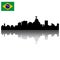 Vector Rio de Janeiro silhouette skyline