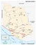 Vector road map of California Ventura County, United States