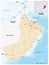 Vector road map of the Sultanate of Oman