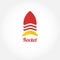 Vector rocket logo symbol. Rocket logotype icon for your buisiness