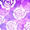 Vector rose on purple grunge texture background cloth print bohemian mandala art