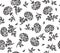 Vector roses seamless pattern.