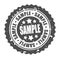 Vector round stamp SAMPLE