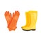 Vector safety boots and glove