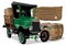 Vector Saint Patrick`s vintage cartoon beer truck