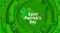 Vector Saint Patricks day holiday green shamrock