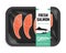 Vector salmon packaging illustration