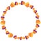 Vector Scattered Sweet Candy Corn Circle Wreath
