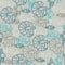 Vector sea dense seamless pattern in brown and turquoise