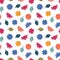 Vector seamless abstract beautiful minimalistic graphical flower pattern. Spring summer time, gentle romantic background