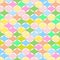 Vector seamless abstract geometric pattern with chaotic pastel warm colors