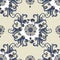 Vector seamless background. Beautiful fantastic floral border ornament delicate.