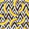 Vector seamless banana and zigzag pattern