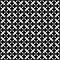 Vector Seamless Black And White Abstract Geometric Rounded Lace Pavement Pattern