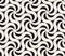 Vector Seamless Black and White Arc Spiral Line Hexagonal Pattern