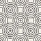 Vector Seamless Black And White Freehand Concentric Circles Pattern