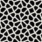Vector Seamless Black and White Geometric Lace Pavement Pattern