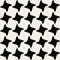 Vector Seamless Black and White Geometric Star Tile Pattern