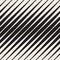 Vector Seamless Black and White Halftone Diagonal Stripes Pattern