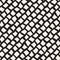 Vector Seamless Black and White Hand Drawn Diagonal Rectangles Lines Pattern