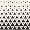 Vector Seamless Black And White Hand Painted Line Geometric Triangles Halftone Gradient Pattern