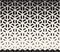 Vector Seamless Black and White Hexagon Triangle Split Lines Halftone Gradient Pattern