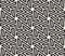 Vector Seamless Black And White Hexagonal Geometric Star Maze Islamic Line Pattern