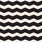 Vector Seamless Black and White Horizontal ZigZag Lines Geometric Pattern