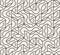 Vector Seamless Black And White Irregular Arc Lines Maze Pattern