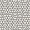 Vector Seamless Black and White Irregular Hexagonal Grid Pattern